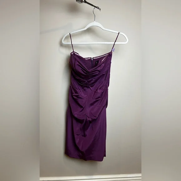 sachin and babi light blue dress Purple Evening Dress Short for Cocktail Party Purple / 8
